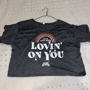 Luke Combs Lovin' On You Cropped Tee (Never Worn)